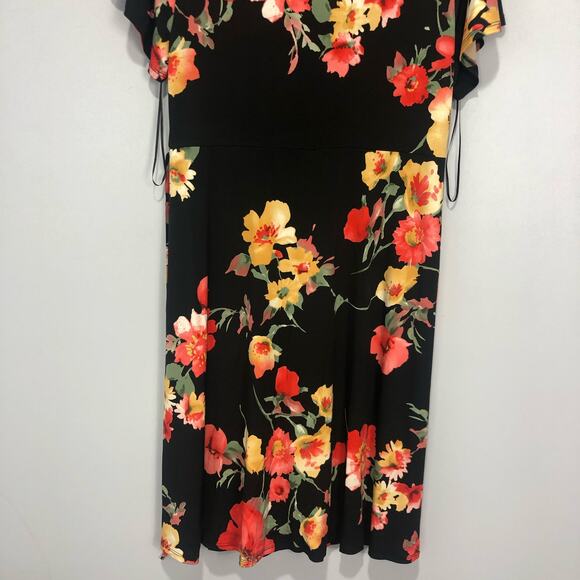 Gilli Women's V-Neck Floral Mini Dress Multicolor Size M - Picture 6 of 9